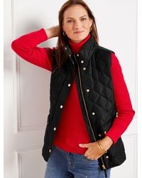 Talbots - Quilted Down Puffer Vest - Lyst