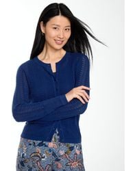 Talbots - Pointelle Charming Cardigan Sweater - Lyst