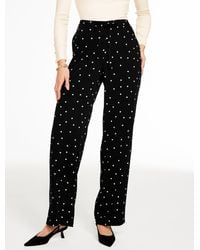 Talbots - Wide Leg Pull-on Pants - Lyst
