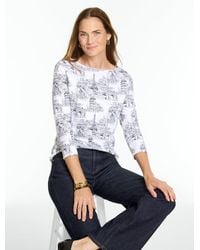 Talbots - Bateau Neck T-shirt - Lyst