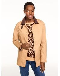 Talbots - Coated Cotton Barn Jacket - Lyst