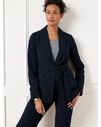 Talbots - Easy Travel Tie Waist Blazer - Lyst
