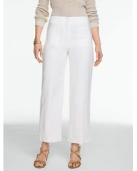 Talbots - Linen Straight Ankle Pants - Lyst