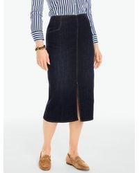 Talbots - Denim Pencil Skirt - Lyst