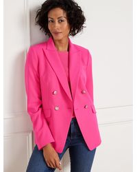 Talbots - Tailored Stretch Double Breasted Blazer - Lyst