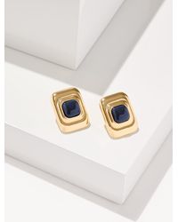 Talbots - Linear Geo Stud Earrings - Lyst