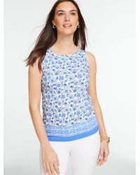 Talbots - Bateau Neck Sleeveless Tank Top - Lyst