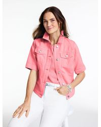 Talbots - Short Sleeve Jean Jacket - Lyst