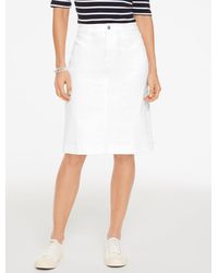 Talbots - Denim A-line Skirt - Lyst
