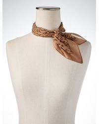 Talbots - Modern Leopard Neckerchief - Lyst