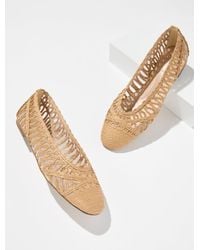 Talbots - Tana Woven Cord Raffia Ballet Flats - Lyst