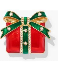 Talbots - Gift Box Brooch - Lyst