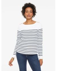 Talbots - Knot Button Shoulder T-shirt - Lyst