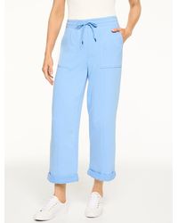 Talbots - Cozy French Terry Wide Crop Pants - Lyst
