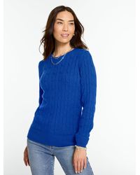 Talbots - Soft Cable Knit Crewneck Sweater - Lyst