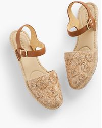 Talbots - Izzy Raffia Espadrille Flats - Lyst