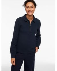 Talbots - Ottoman Knit Half-zip Pullover Sweater - Lyst