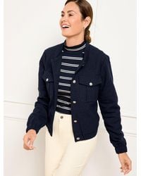 Talbots - Tweed Bomber Jacket - Lyst