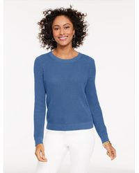 Talbots - Shaker Stitch Crewneck Sweater - Lyst