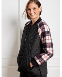 Talbots - Sherpa Quilted Bomber Jacket - Lyst