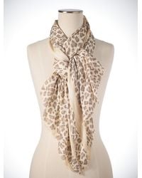 Talbots - Alluring Leopard Oblong Scarf - Lyst