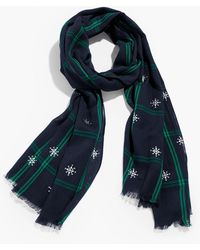 Talbots - Enchanting Black Watch Oblong Scarf - Lyst