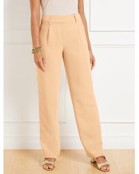 Talbots - Straight Leg Polished Crepe Pants - Lyst