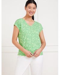 Talbots - Supersoft Jersey V-neck T-shirt - Lyst