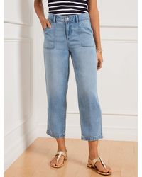 Talbots - Summerweight Straight Ankle Jeans - Lyst