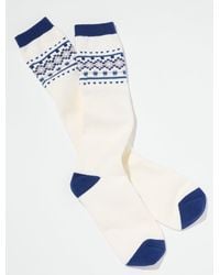 Talbots - Chic Fair Isle Boot Socks - Lyst