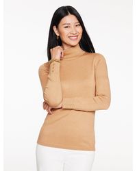 Talbots - Perfect Metallic Turtleneck Top - Lyst