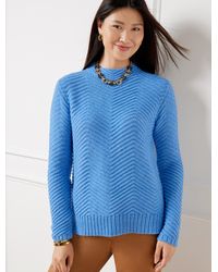 Talbots - Texture Stitch Mockneck Sweater - Lyst