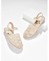 Talbots - Izzy D'orsay Crochet Espadrille Flats - Lyst