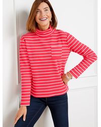 Talbots - Button Mockneck Pullover Sweater - Lyst