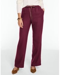 Talbots - Wool Blend Straight Leg Herringbone Pull-on Pants - Lyst