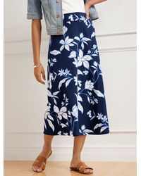 Talbots - Jersey Knit Midi Skirt - Lyst