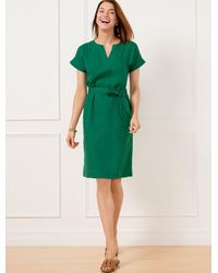 Talbots - Linen Belted Shift Dress - Lyst