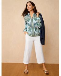 Talbots - Ruffle Neck Top - Lyst