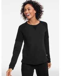Talbots - Cozy French Terry Crewneck Sweater Pullover - Lyst