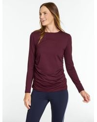 Talbots - Supersoft Jersey Long Sleeve Ruched T-shirt - Lyst