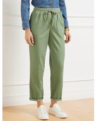 Talbots - Straight Ankle Relaxed Pull-on Pants - Lyst