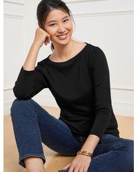 Talbots - Bateau Neck Pima Cotton T-shirt Solids - Lyst