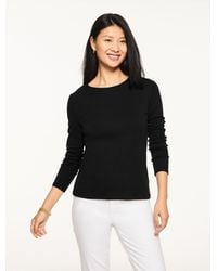 Talbots - Long Sleeve Crewneck T-shirt - Lyst