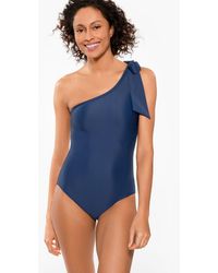 Aqua Club - Bow Shoulder One-piece Swimsuit - Lyst