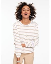 Talbots - Modern Romance Lace Trim Top - Lyst