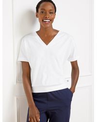 Talbots - Luxe Jersey V-neck T-shirt - Lyst