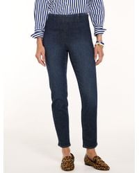 Talbots - Slim Ankle Pull-on Travel Jeans - Lyst