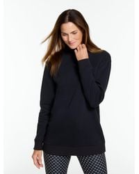 Talbots - Cozy Fleece Ribbed Mockneck Pullover Sweater - Lyst