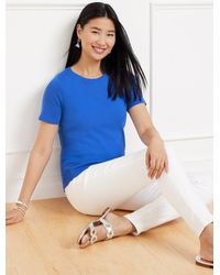 Talbots - Pima Cotton Crewneck T-shirt - Lyst