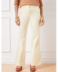 Talbots - Flare Leg Twill Pants - Lyst